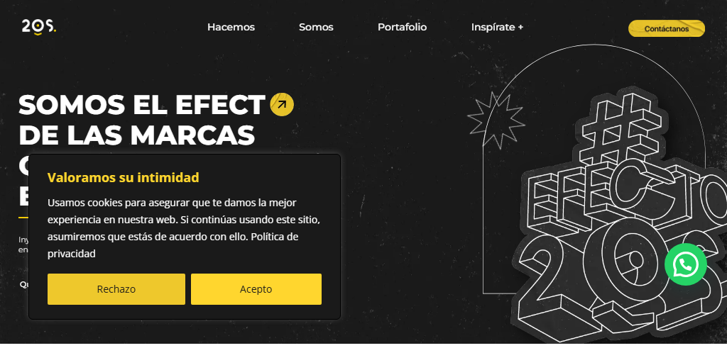 Sitio Web de la Agencia 20S Agencia