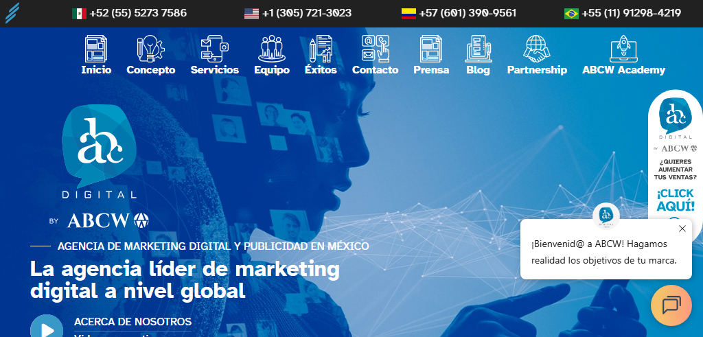 Sitio Web de la Agencia ABC Digital