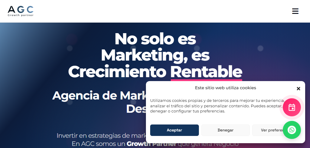 Sitio Web de la Agencia AGC SEO
