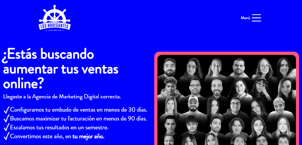 Agencia Los Navegantes agency website