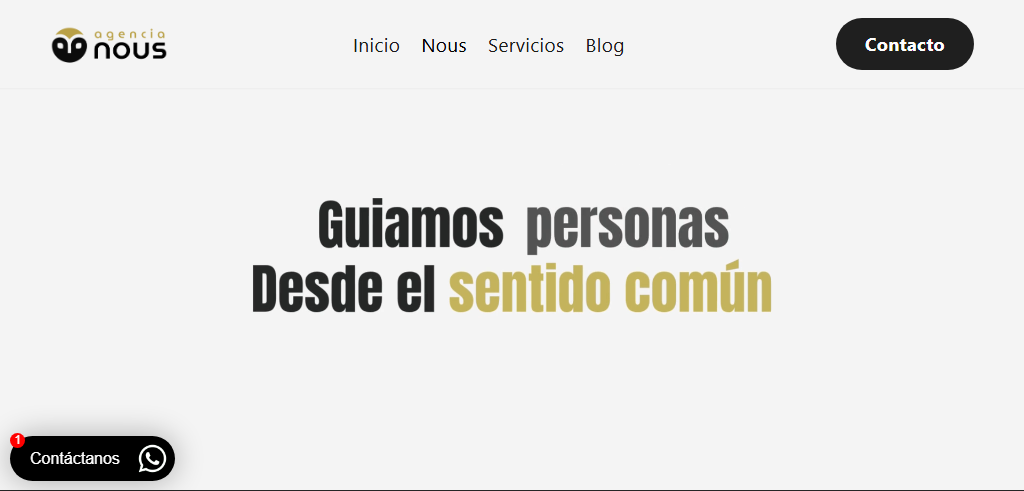 Sitio Web de la Agencia Agencia Nous