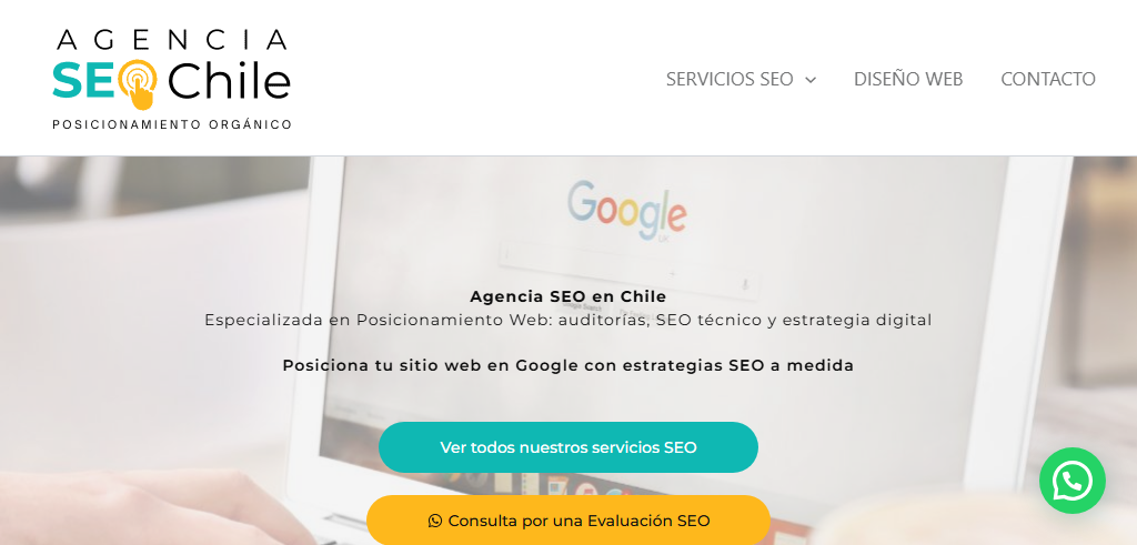 Sitio Web de la Agencia Agencia SEO Chile