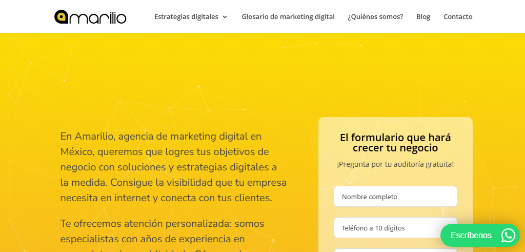 Sitio Web de la Agencia Amarilio