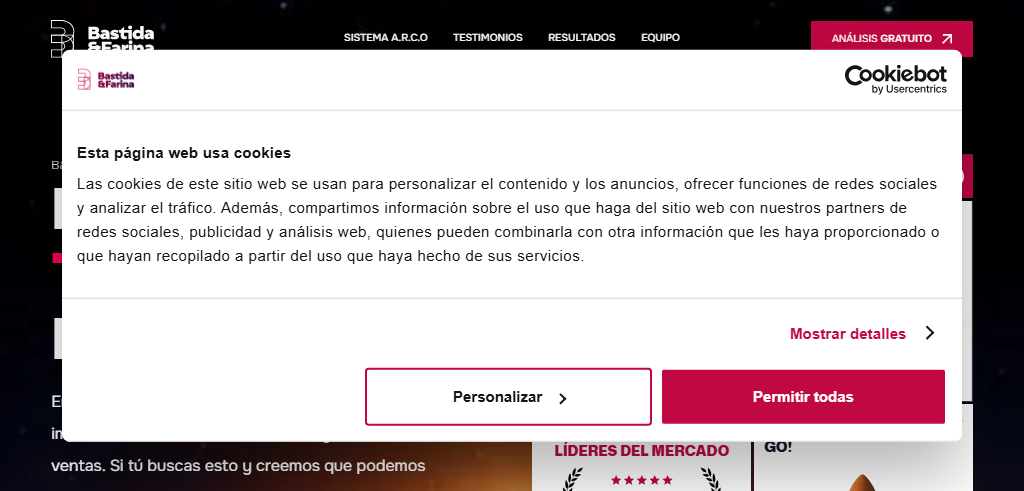 Sitio Web de la Agencia Bastida Farina