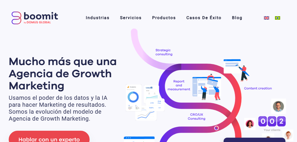 Sitio Web de la Agencia Boomit