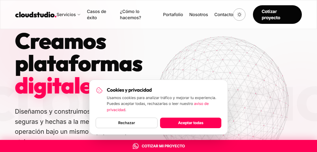 Sitio Web de la Agencia Cloud Studio