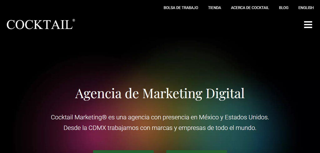 Sitio Web de la Agencia Cocktail Marketing