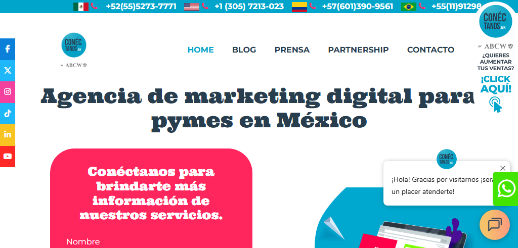 Sitio Web de la Agencia Conectános