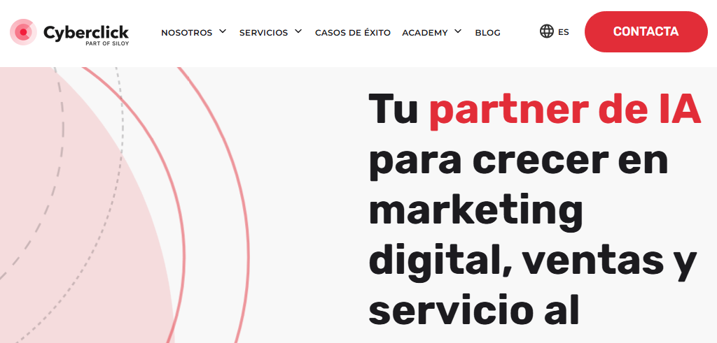Sitio Web de la Agencia Cyberclick