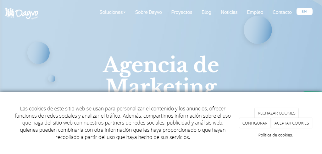 Sitio Web de la Agencia Dayvo