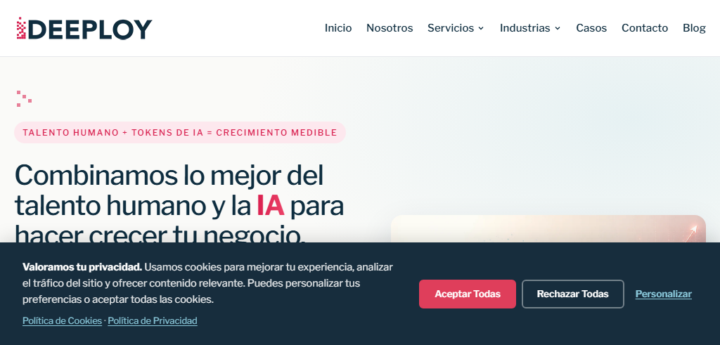 Sitio Web de la Agencia Deeploy