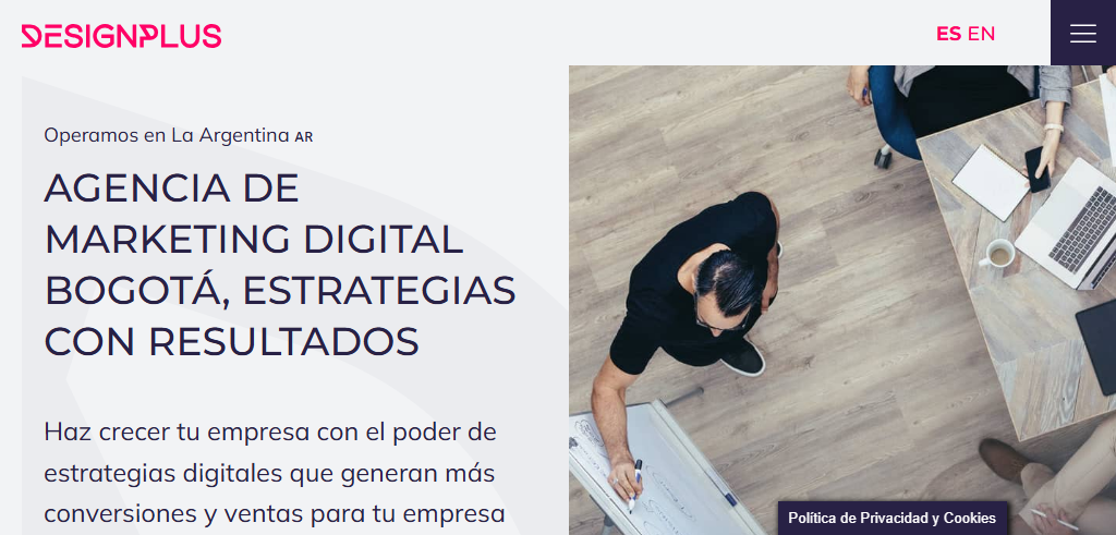 Sitio Web de la Agencia DesignPlus