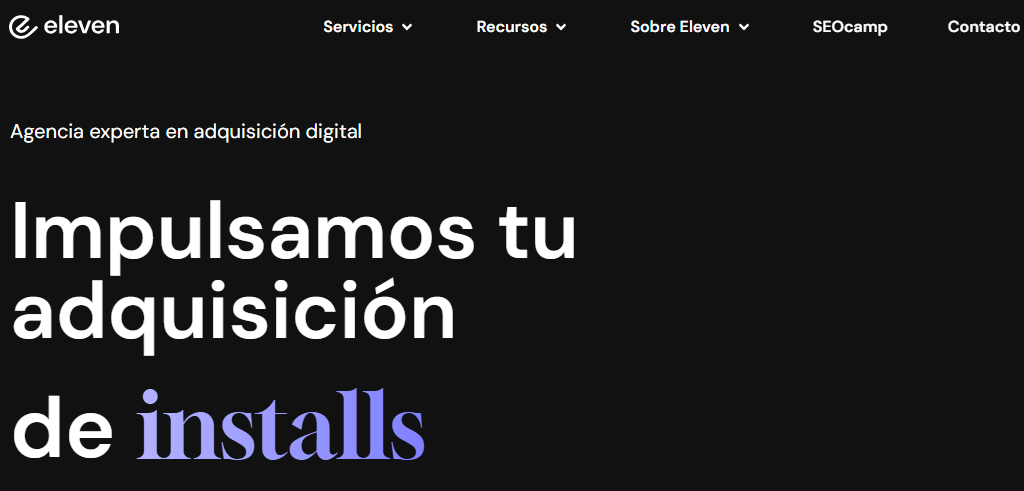 Sitio Web de la Agencia Eleven