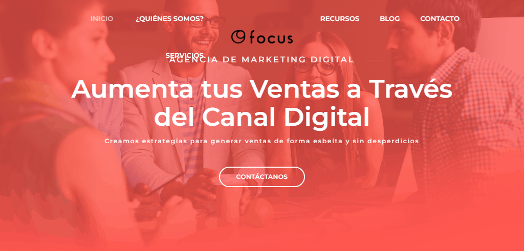 Sitio Web de la Agencia Focus Digital