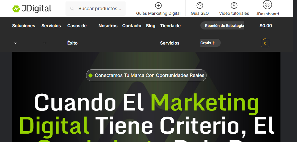 Sitio Web de la Agencia JDigital