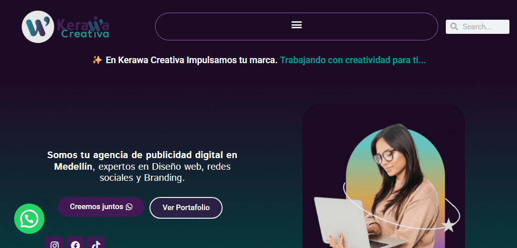 Sitio Web de la Agencia Kerawa Creativa
