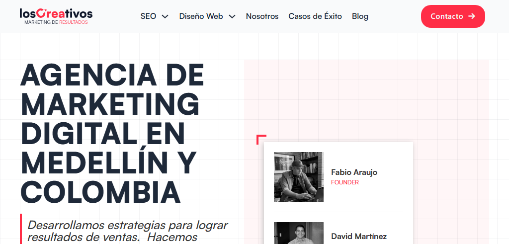 Sitio Web de la Agencia Los Creativos
