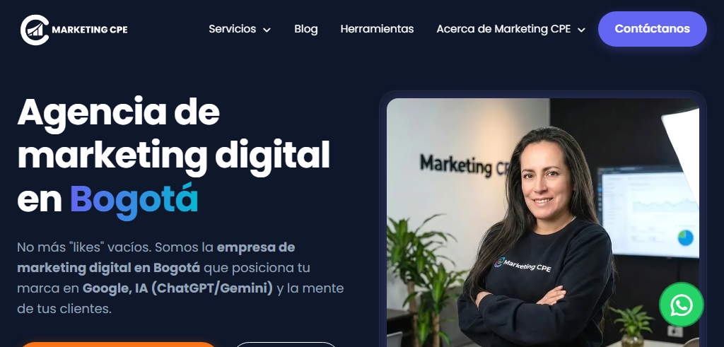 Sitio Web de la Agencia Marketing CPE