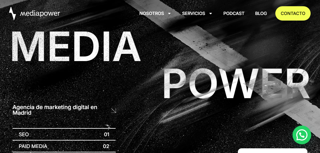 Sitio Web de la Agencia Media Power