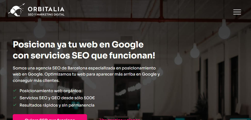 Sitio Web de la Agencia Orbitalia