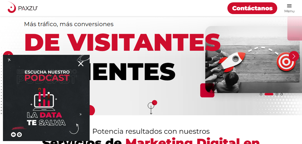 Sitio Web de la Agencia Paxzu