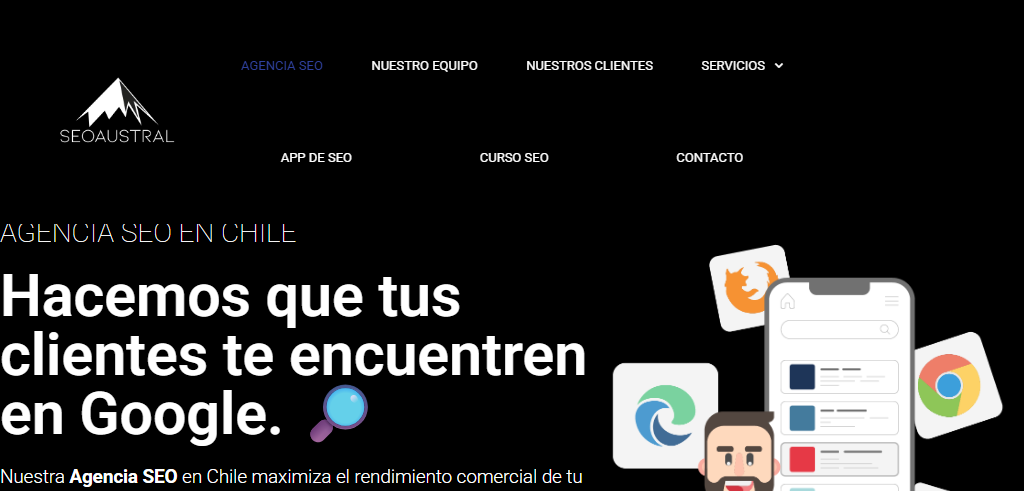 SEO Austral agency website