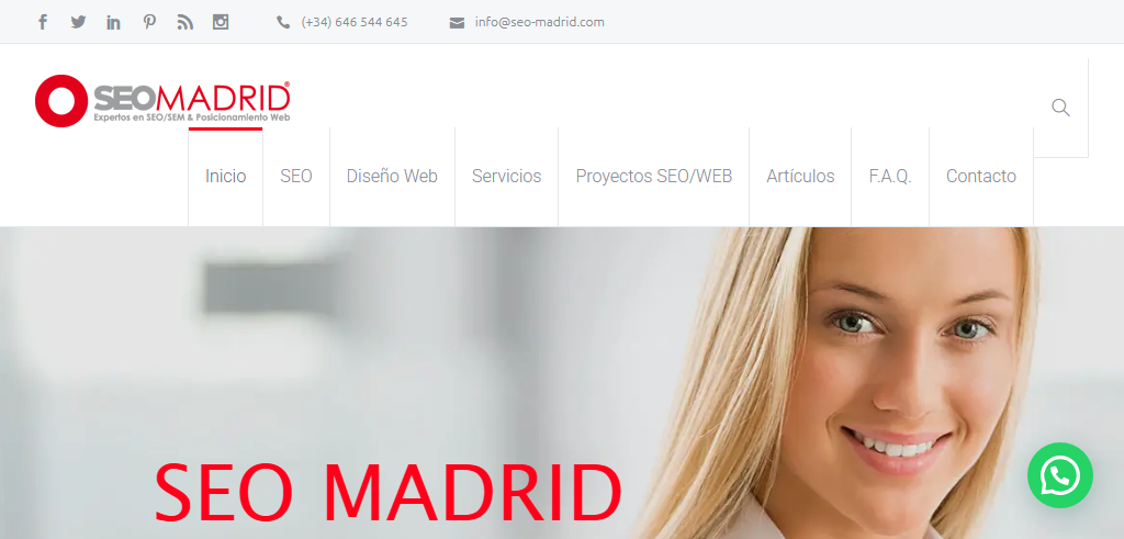 Sitio Web de la Agencia SEO Madrid