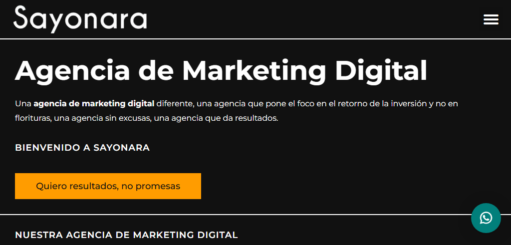 Sitio Web de la Agencia Sayonara