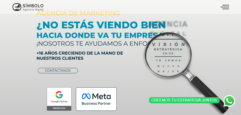 Sitio Web de la Agencia Símbolo Interactivo