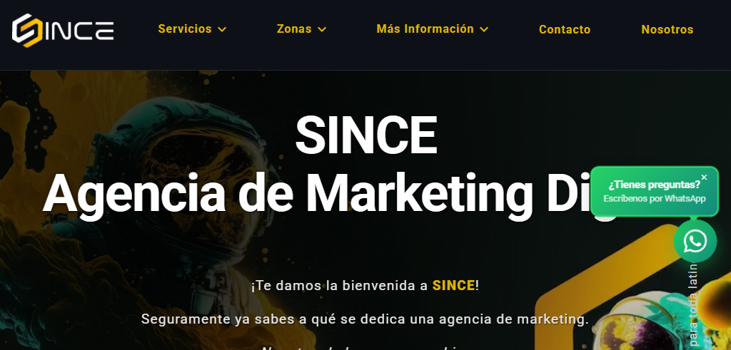 Sitio Web de la Agencia Since
