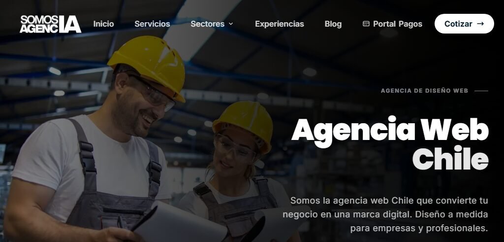 Website of the agency Somos Agencia
