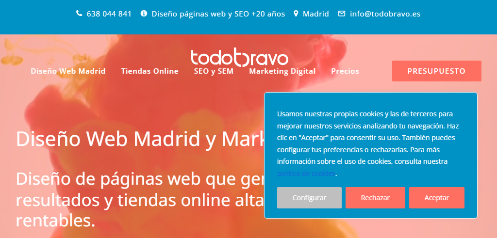 Sitio Web de la Agencia TodoBravo