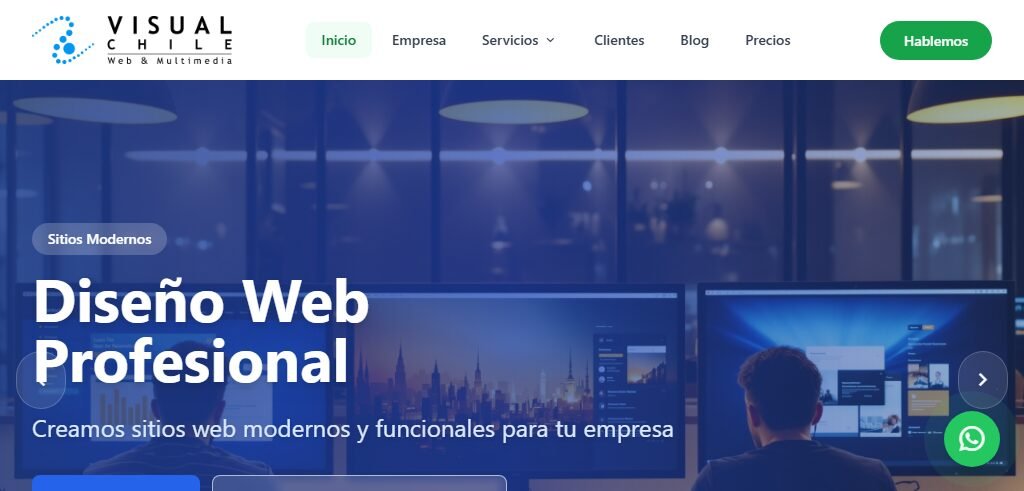 Website of the agency Visual Chile