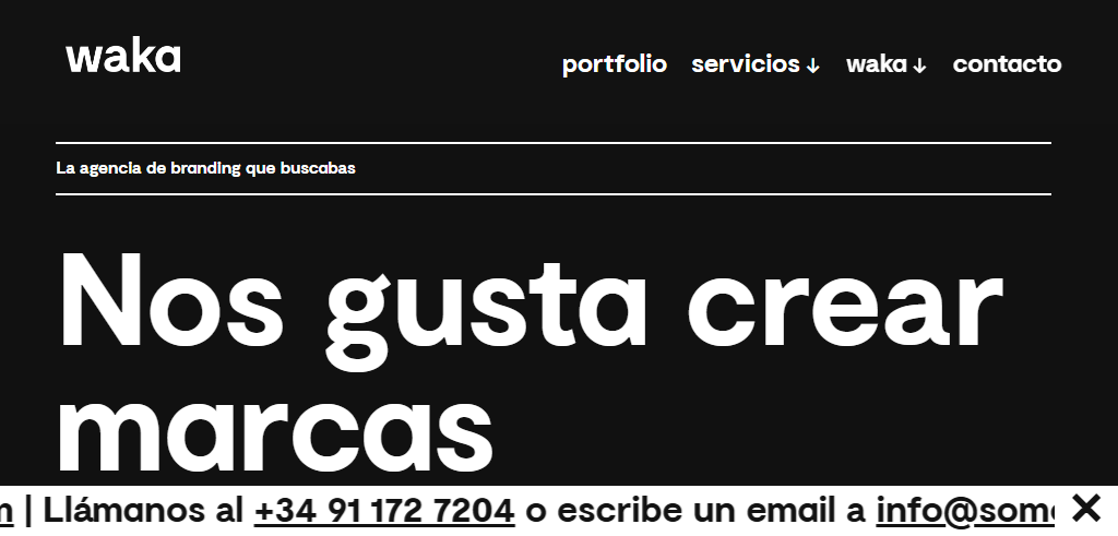 Sitio Web de la Agencia WAKA