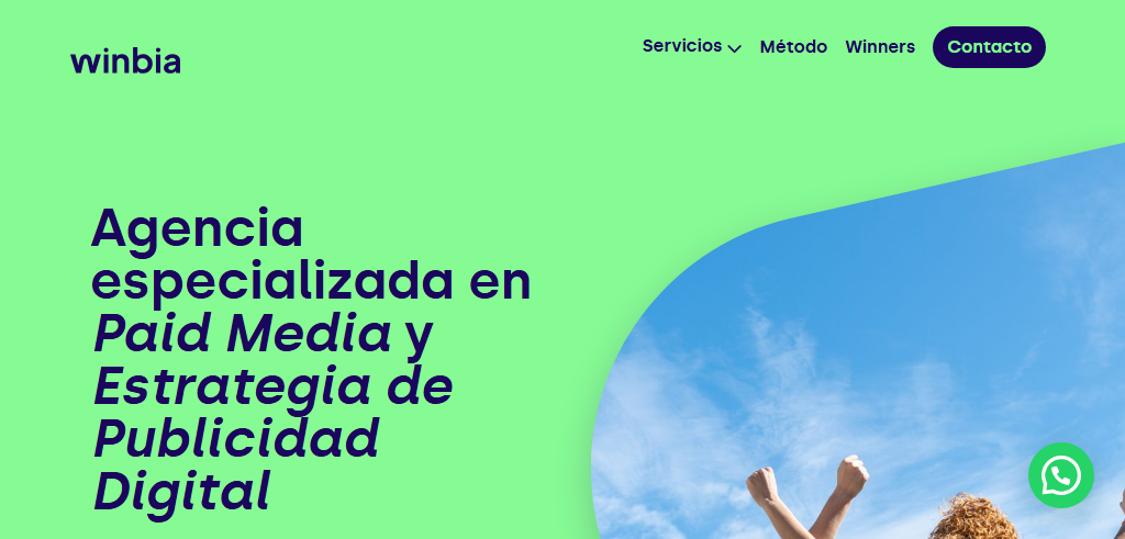 Sitio Web de la Agencia Winbia