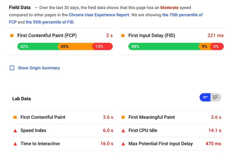 Google Page Speed Insight