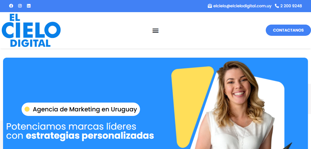 Sitio Web de la Agencia El Cielo Digital