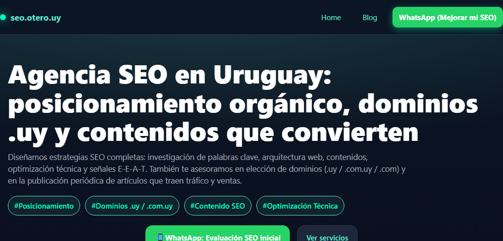 Sitio Web de la Agencia Otero Digital