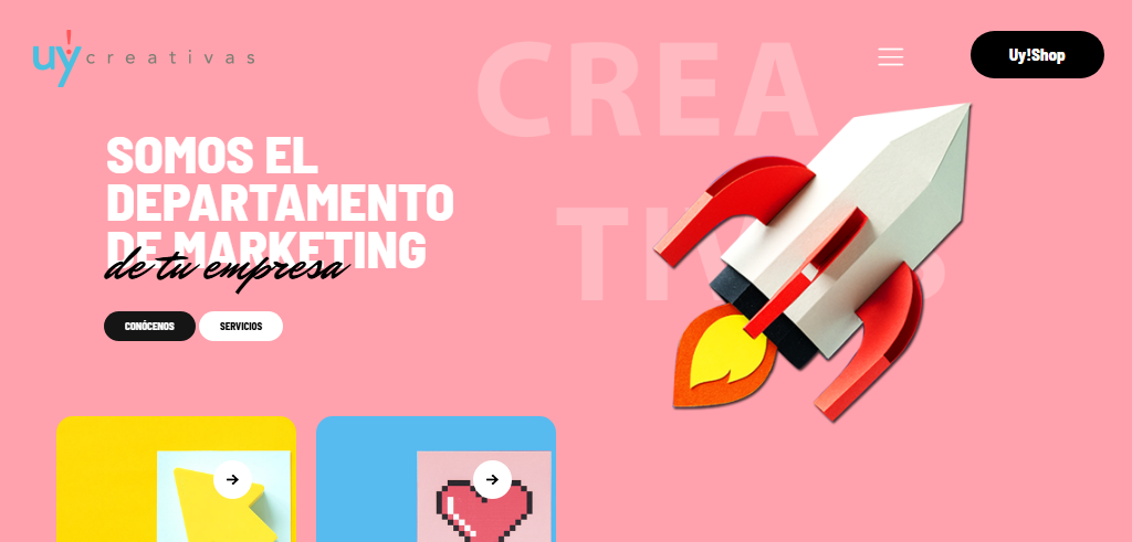 Sitio Web de la Agencia Uy! Creativas