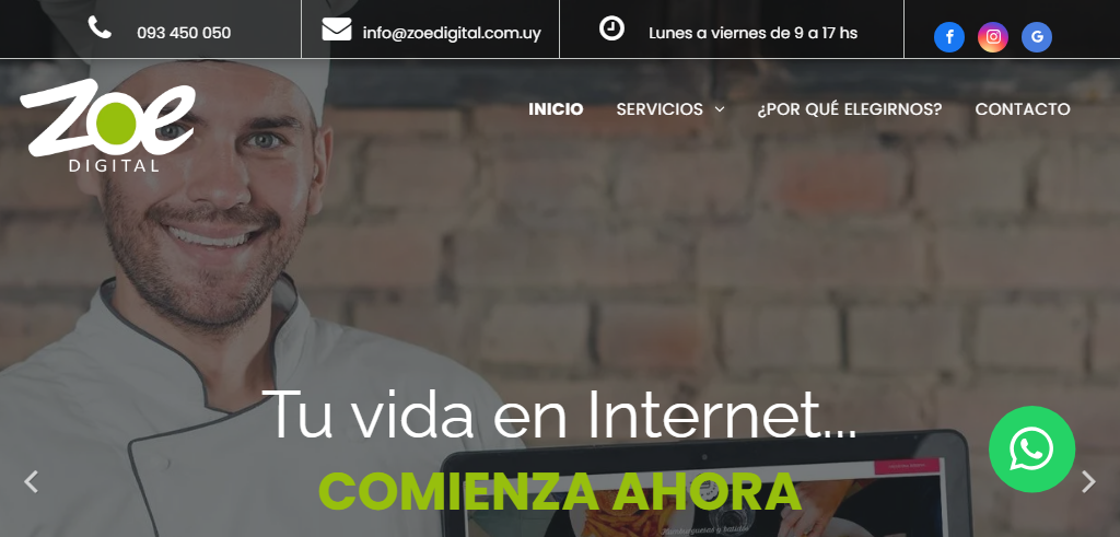 Sitio Web de la Agencia Zoe Digital