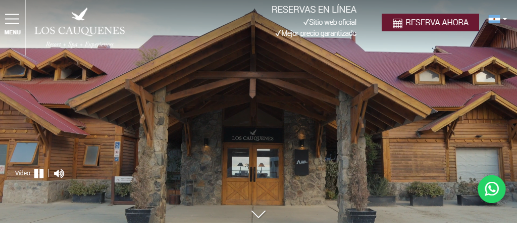 Sitio Web del Hotel Los Cauquenes